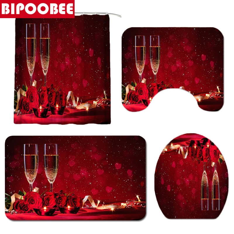 Водонепроницаемая шторка для душа с принтом цвета шампанского |