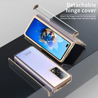 clear hinge funda fold case for huawei mate x2 electroplating transparent hard cover 360 full protection anti fall shell 5g