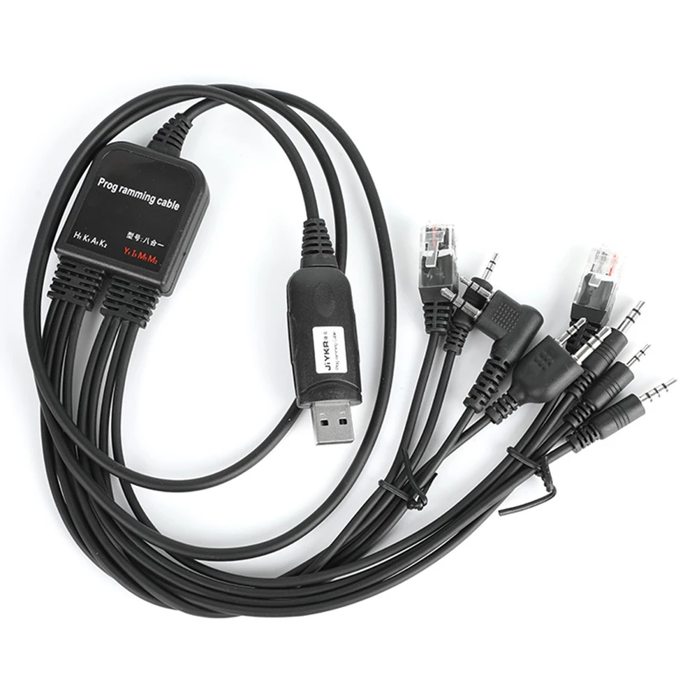 

8 In 1 Computer USB Programming Cable For Walkie Talkie Car Radio Electrical Equipment Supplies Accessory