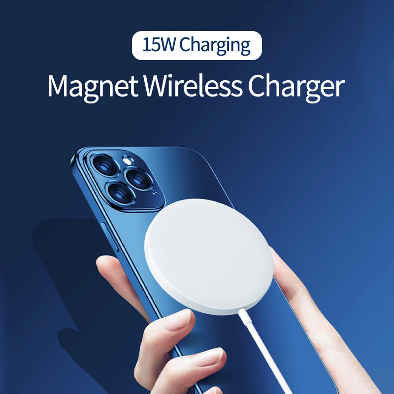 

Aluminium Alloy 15W Charging Magnet Fast Wireless Qi Charger 2022 OJD-63 Android iOS Phone For iPhone Xiaomi Huawei Mobile