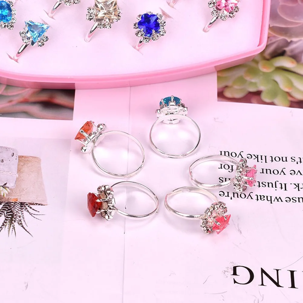 

36 шт., Детские кольца с бриллиантами