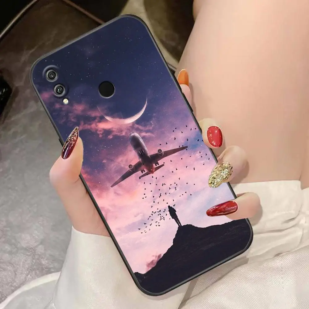 Case For HUAWEI Honor 9X 9 8X Max 80 70 60 50 30 20 10 10I NOTE 10 Lite Pro Case Funda Coque Shell Capa Aircraft Plane Airplane