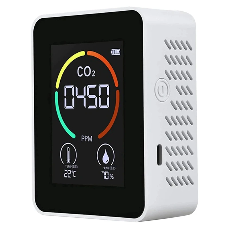 

CO2 Carbon Dioxide Detector Air Quality Temperature Humidity Monitor Fast Measurement Meter