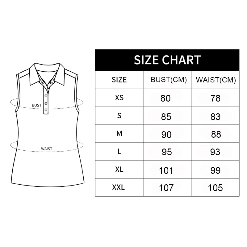 Women Sleeveless Polo Golf Shirts Quick Dry UPF50+ Protection V-Neck with Collar Athletic Tennis Tank Top Moisture Wicking