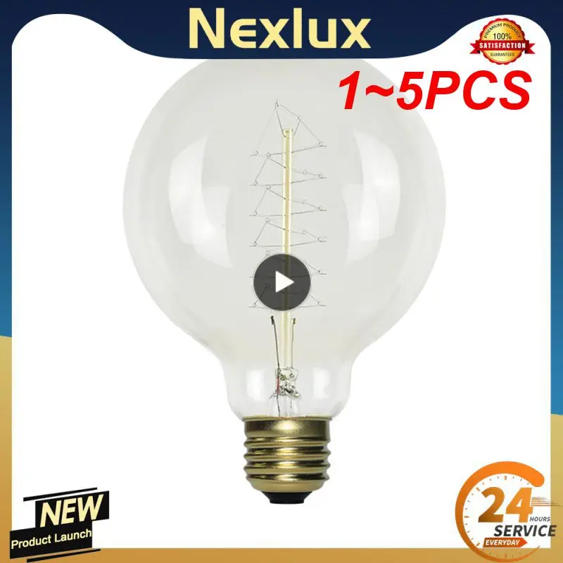 

1~5PCS Filament G125 Retro incandescent edison bulb led decoracion vintage glass light bulb industrial edison lava decor