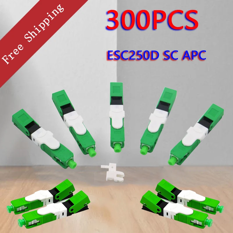 

300 шт./лот FTTH ESC250D SC APC Одномодовый волоконно-оптический быстроразъемный коннектор для быстрой сборки полевого кабеля