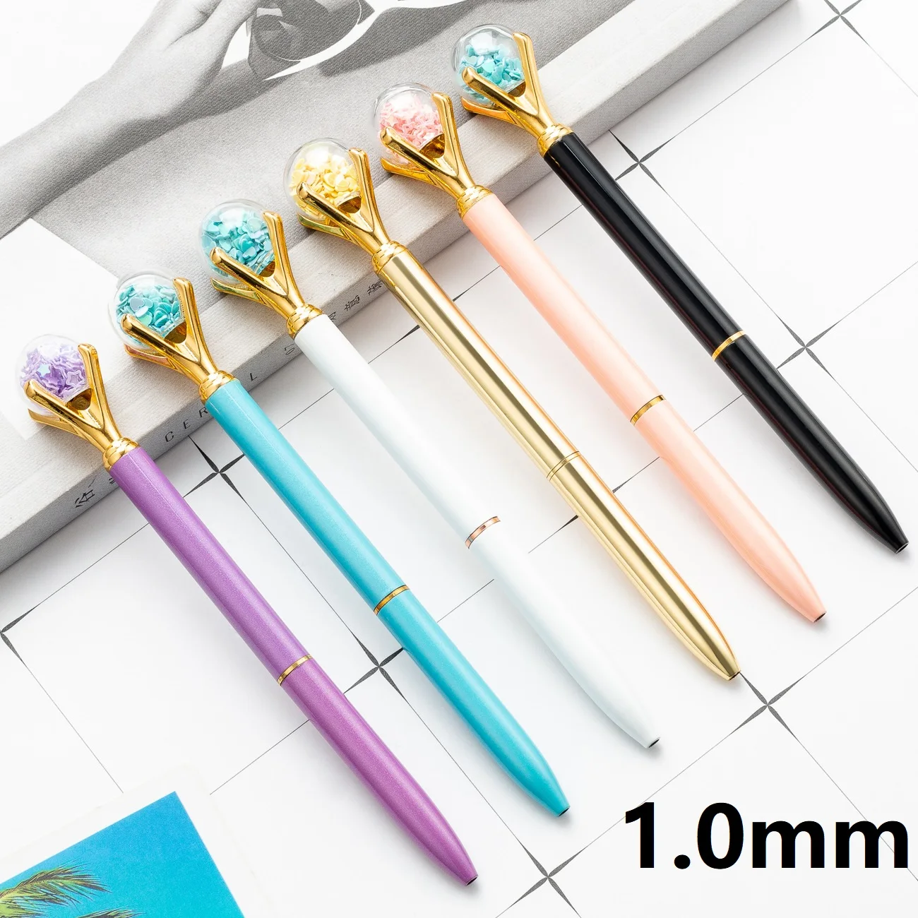 

1.0mm Creative Ballpoint Pen Oiled Metal Pen Advertising Gift Pen Custom Logo School Stationery Wholesale