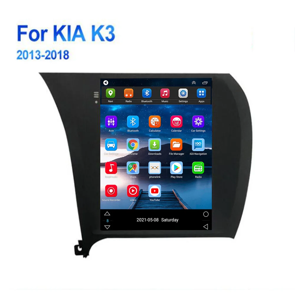 Новый RAM 8G ROM 128G Автомобильный радиоприемник Мультимедийный плеер Android 14.0 DVD для Kia