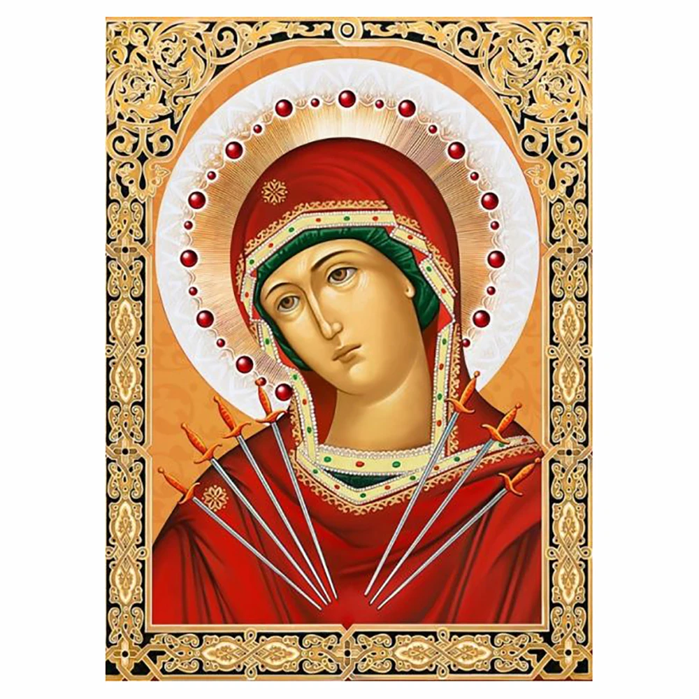

5D DIY Diamond Painting Holy Mother Jesu Full Square/Round Rhinestone Hobby Crafts Mosaic Handmade Gifts Cross Stitch Home Decor
