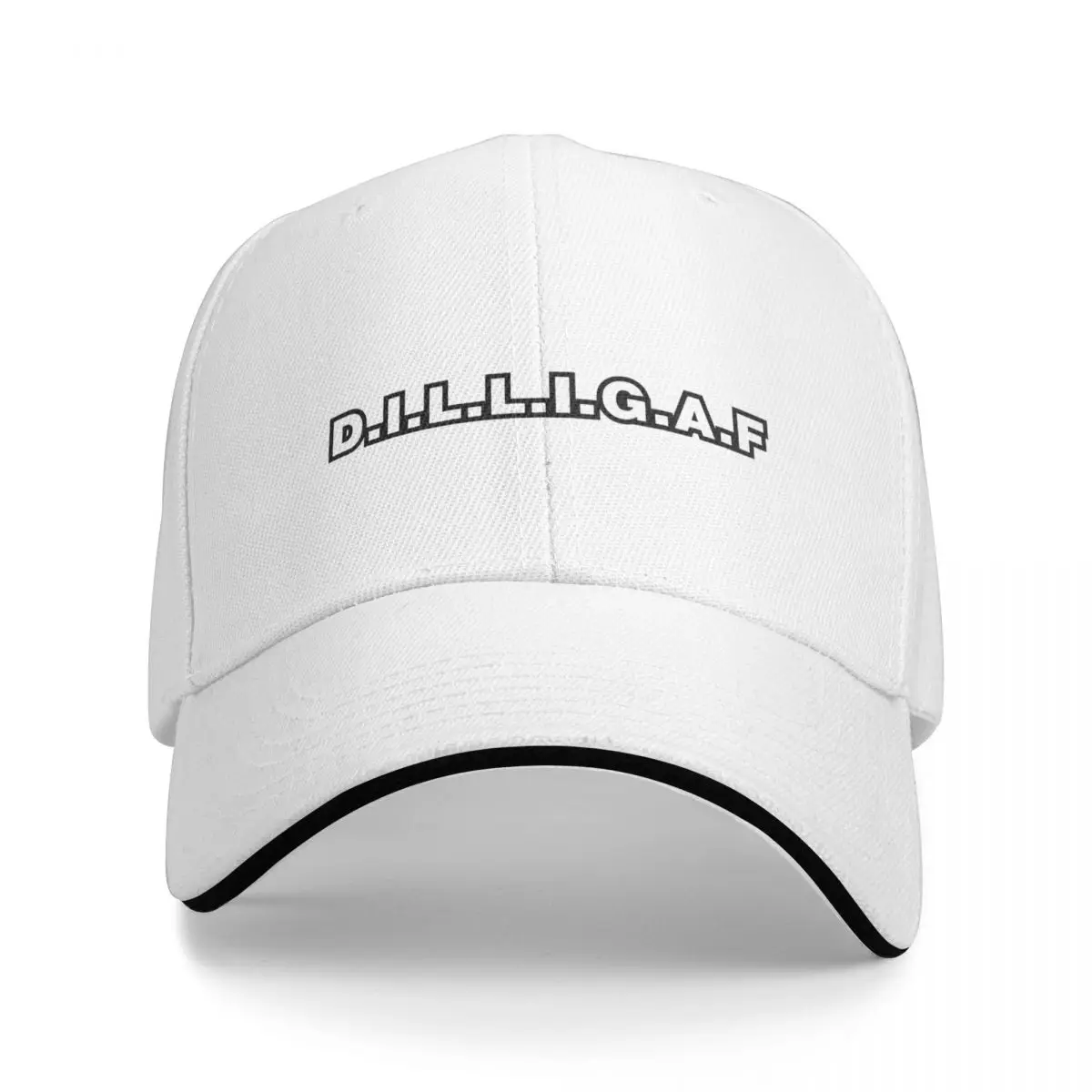 

New D.I.L.L.I.G.A.F Baseball Cap Big Size Hat Visor Women'S Hats Men'S