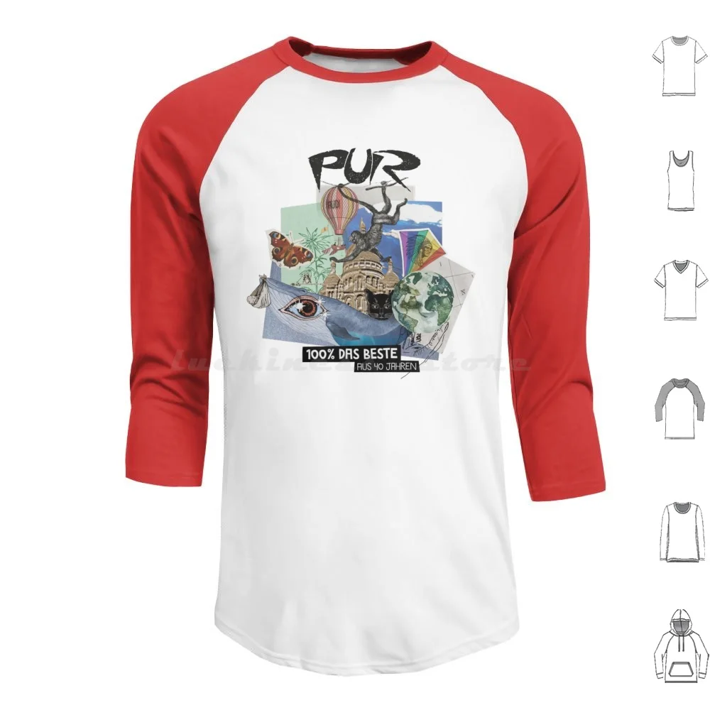 Толстовки Pur Band с длинным рукавом Пур-группа Пур Хартмут Энглер Инго ридл Джо Руди