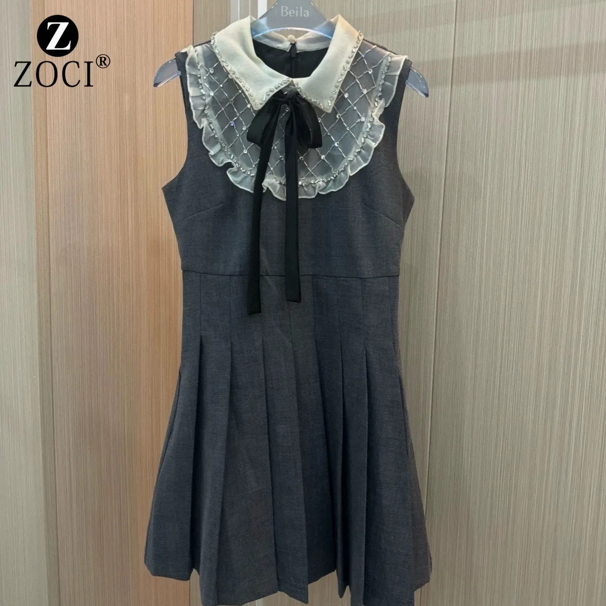 Женское плиссированное платье [zoci] осеннее для девушек Новинка