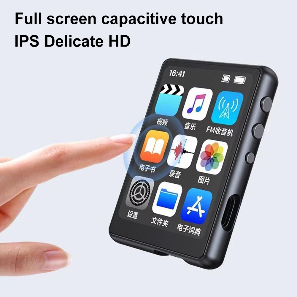 MP3 MP4-плеер HiFi MP4 Walkman Музыкальный динамик Полный сенсорный экран Bluetooth5.0 Диктофон