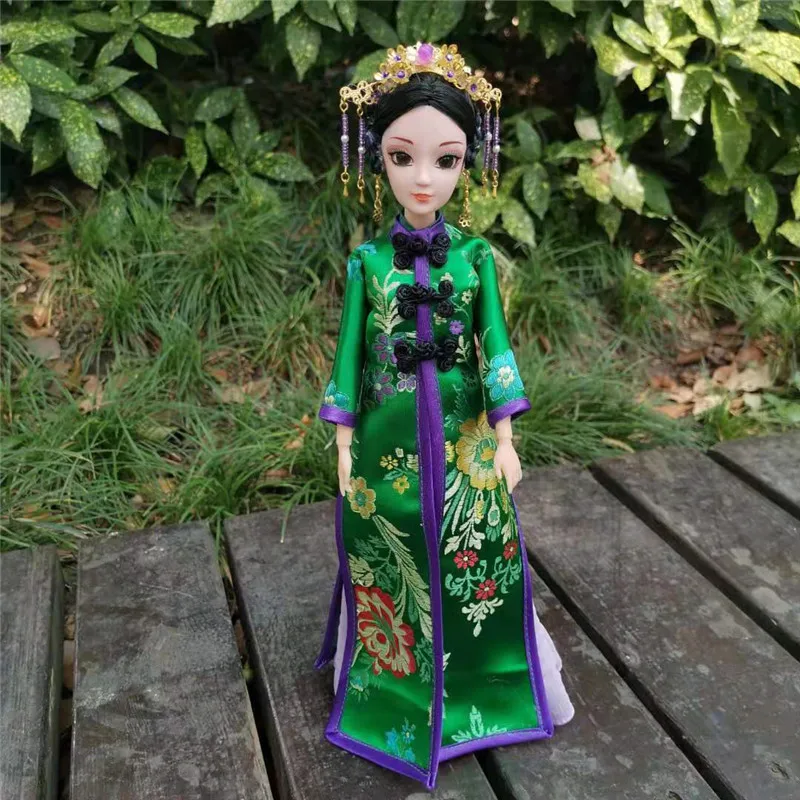 30 см китайский древний костюм кукольный комплект с одеждой аксессуары Wei Yingluo
