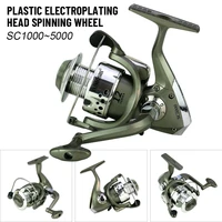 the new fishing tools plastic sc1000 5000 series spinning wheel electroplating head lure casting wheel fishing reel