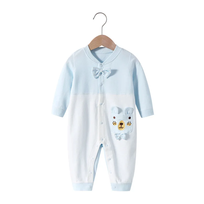 

Комбинезоны для младенцев, одежда для мальчиков и девочек, костюм для новорожденных из хлопка, весенне-летняя одежда для новорожденных с дл...