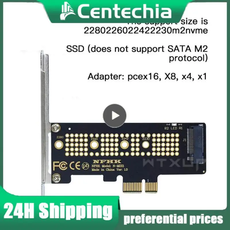 

Large Capacity Nvme Pcie M.2 Ngff Ssd To Pcie X1 Adapter Card Pci-e M.2 Adapter For 2230 No Delay Heat Dissipation High-speed