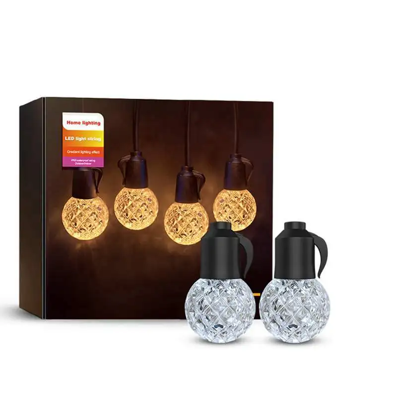 

SZYOUMY 15 м 20 светодиодная гирлянда Рождественская гирлянда s наружная Водонепроницаемая сказочная гирлянда s G40 кристальная гирлянда s