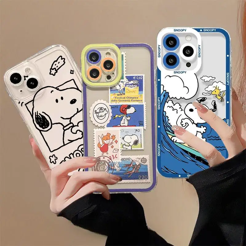 Чехол для телефона Cartoon S-Snoopy Realme C53 C55 C67 C63 C33 C30 C35 C51 C21Y C25Y C20 7i 8i 9i 9 10 12 Pro Plus 8 5G Cover