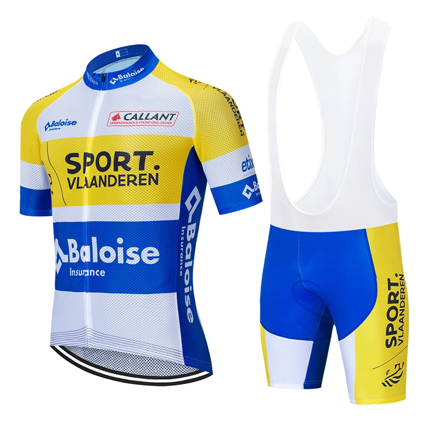 

2022 TEAM Baloise Short Sleeve Cycling Jersey 20D Pad Pants Suit Men‘s Summer MTB BICYCLING Shirts Maillot Culotte Wear