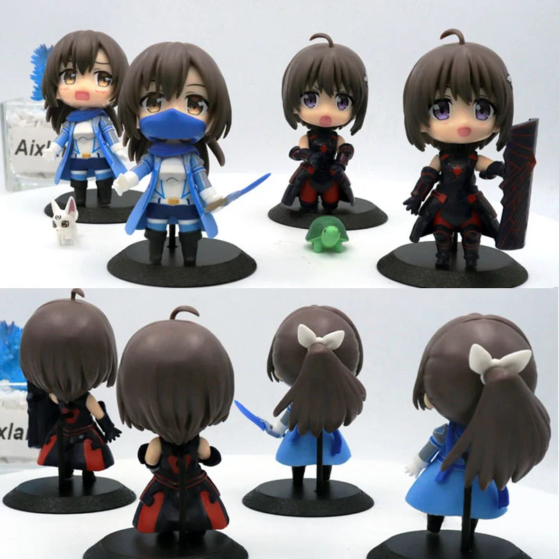 

4 шт./набор, экшн-фигурки из клена