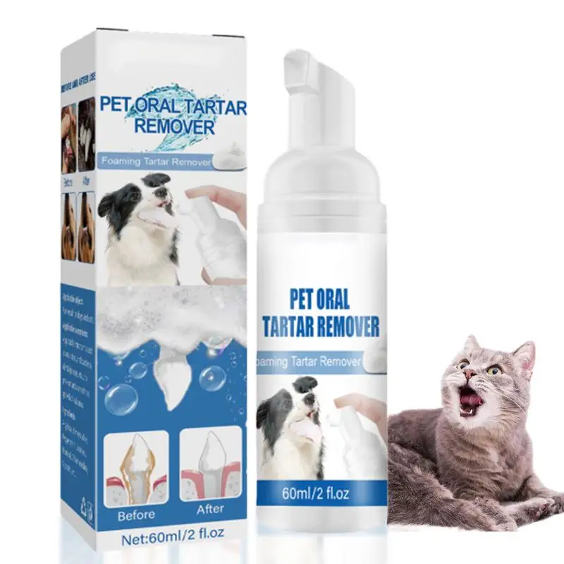 

Tartar Remover For Dogs Natural Dental Care Solution Foam Control Tarter And Plaques Clean Teeth Without Brushing.