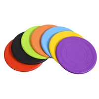 1pc soft non slip dog flying disc silicone game frisbeed anti chew dog toy pet puppy training interactive dogs supplies