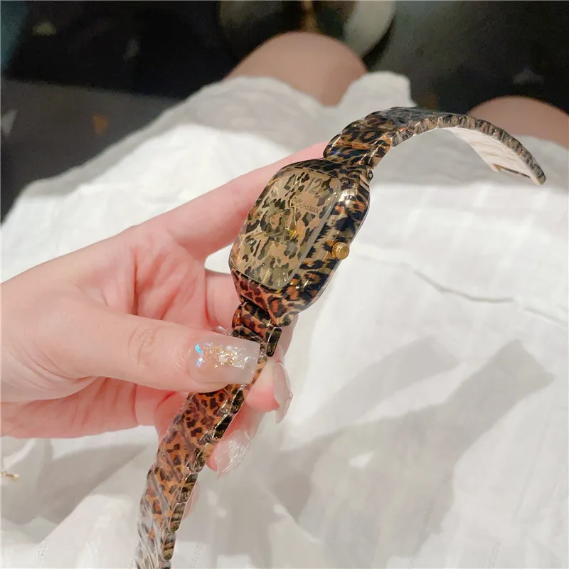 Женские кварцевые часы DUHAMAN модные квадратные повседневные женские золотые