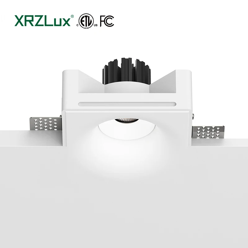 XRZLux ETL светодиодный светильник вниз гипсовый для гостиной коридора 15 Вт