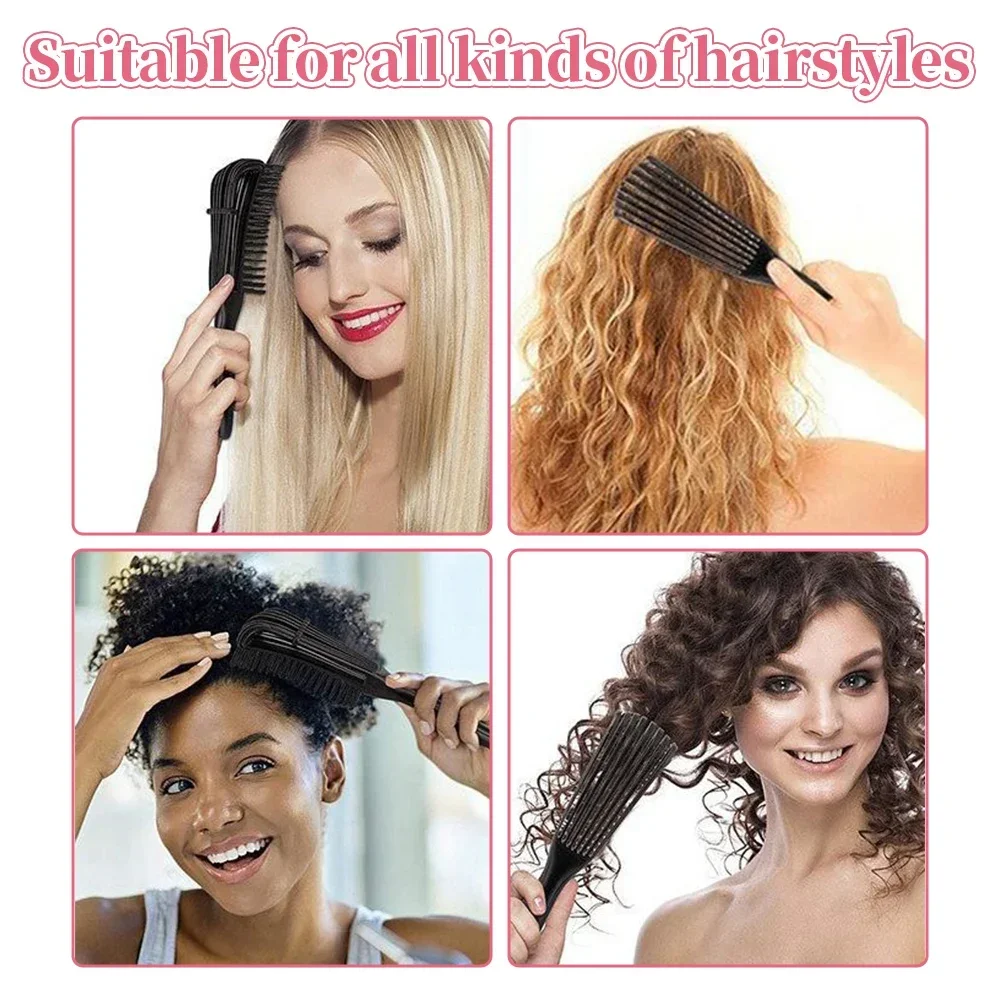 5 шт. щетка для распутывания волос массажная расческа кожи головы регулируемая