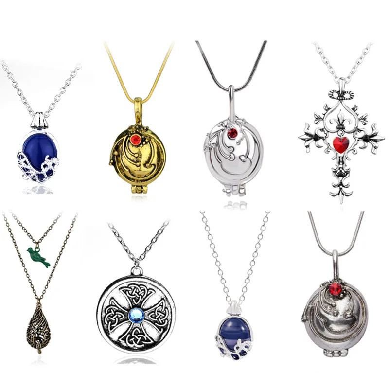 

WANGAIYAO new creative movie peripheral necklace men and women jewelry fashion all-match alloy pendant crystal pendant necklace