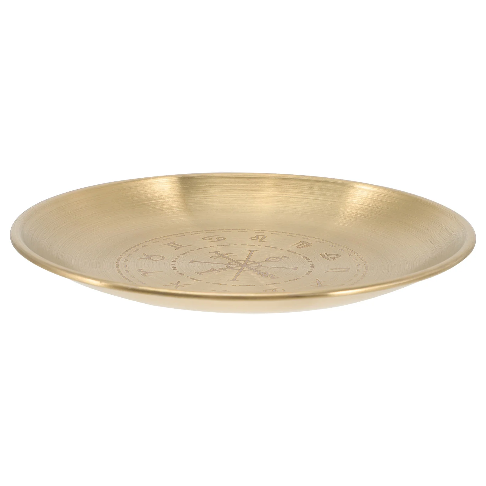 

Plate Tarot Holder Round Storage Plate Desktop Tarot Ceremony Tray