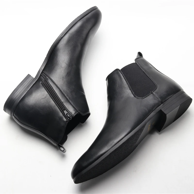 

Size 38~49 Men Boots Ankle Boots Split Leather Upper Men Chelsea Boots