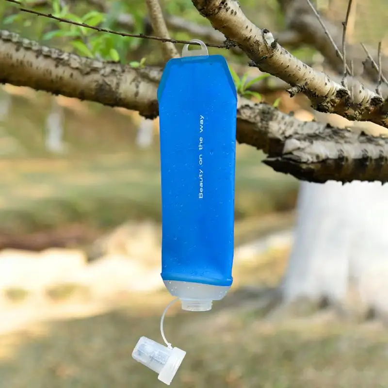 Мягкая колба для воды 450 мл складная бутылка езды на велосипеде беговой гибкая