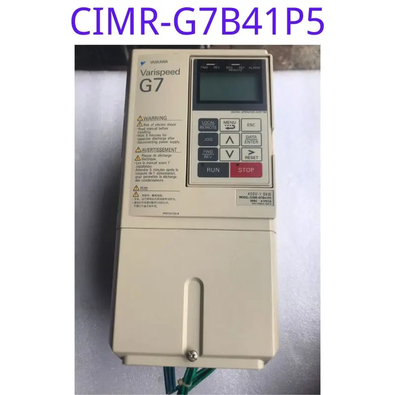 

Used G7 series frequency converter CIMR-G7B41P5 1.5KW 380V functional test intact