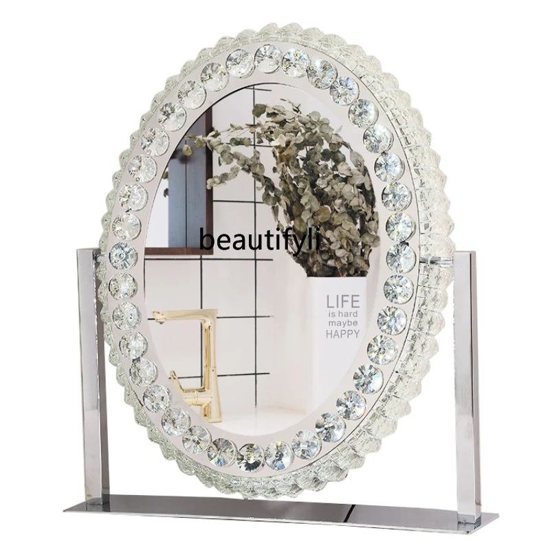 

Yj Светодиодная лампа с подсветильник кой гардеробное зеркало настольное умное заполняющее зеркало