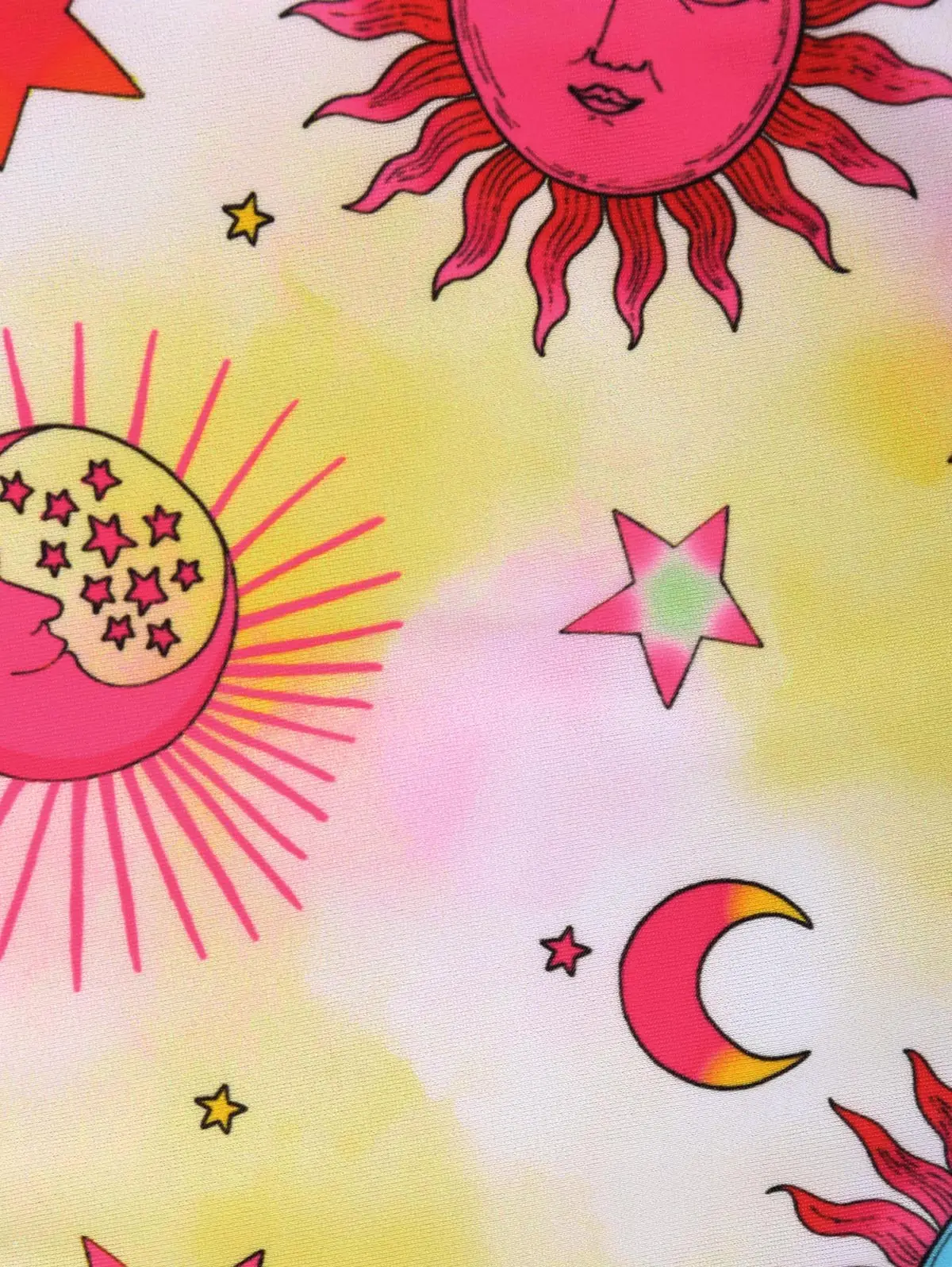 ZAFUL Купальник бикини с лямкой на шее и звездами Солнца Луны