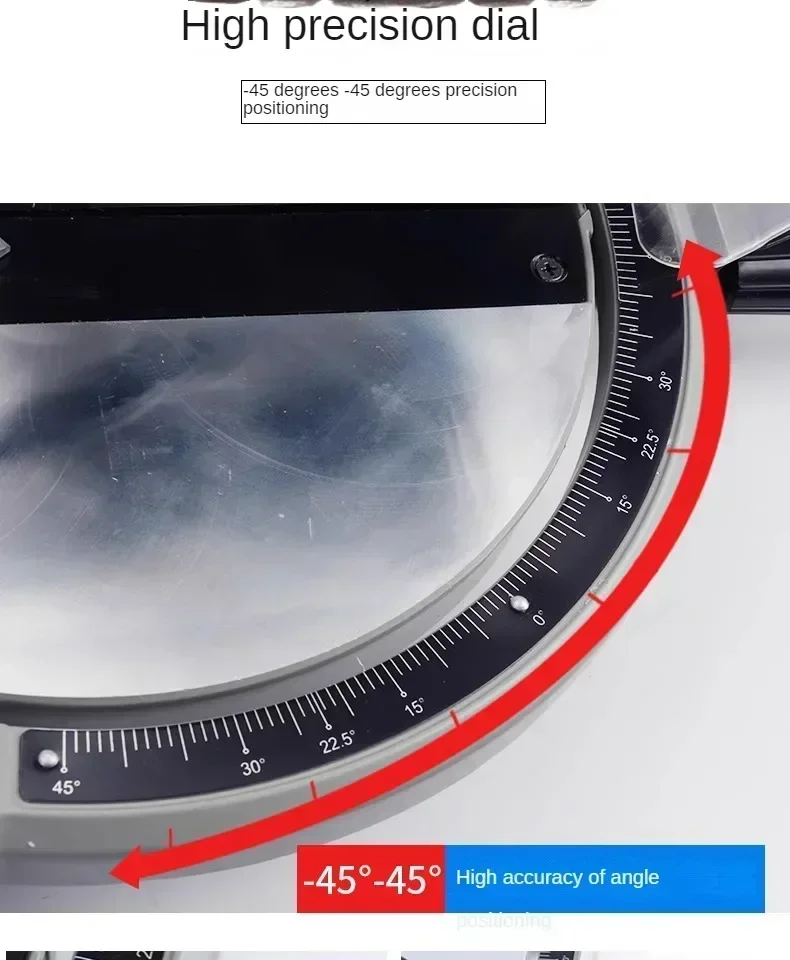 Профессиональный станок для резки алюминия 220 В с наклонным углом точных порезов