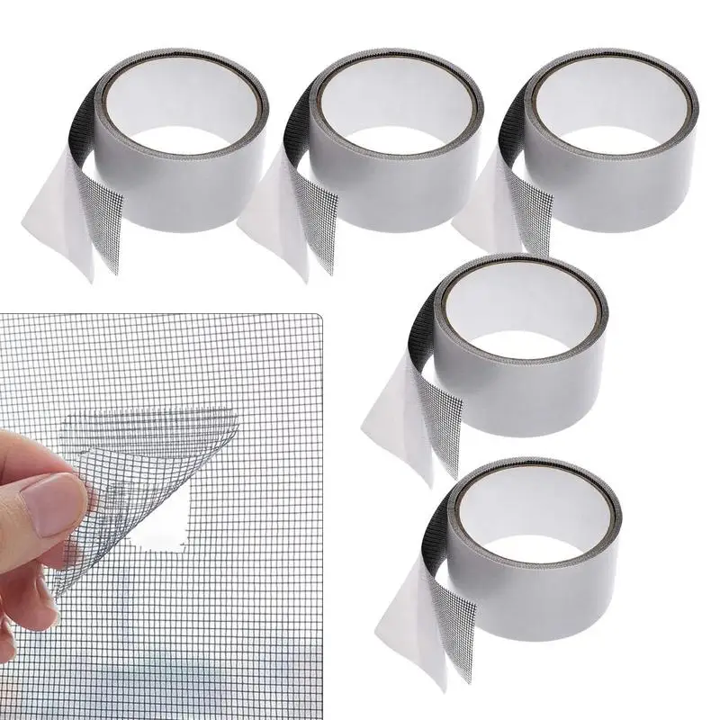 

Door Patch Repair Kit Adhesive Window Screen Door Mesh Repair Kit Fiberglass Covering Mesh Tape For Covering Window Door Tears