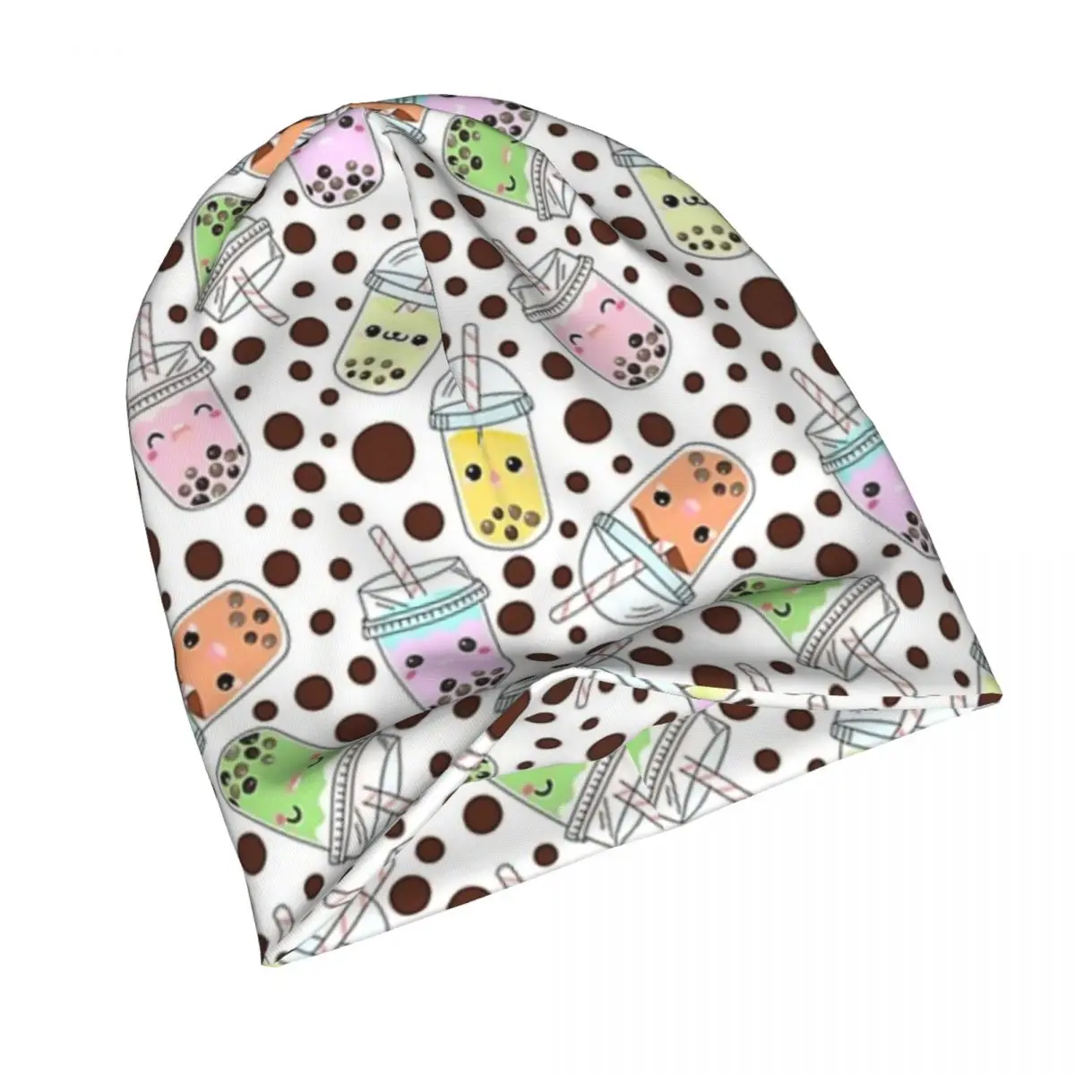 Yummy Bobba Bubble Tea теплая вязаная шапка модная шапка-капот осенне-зимняя уличная шапки