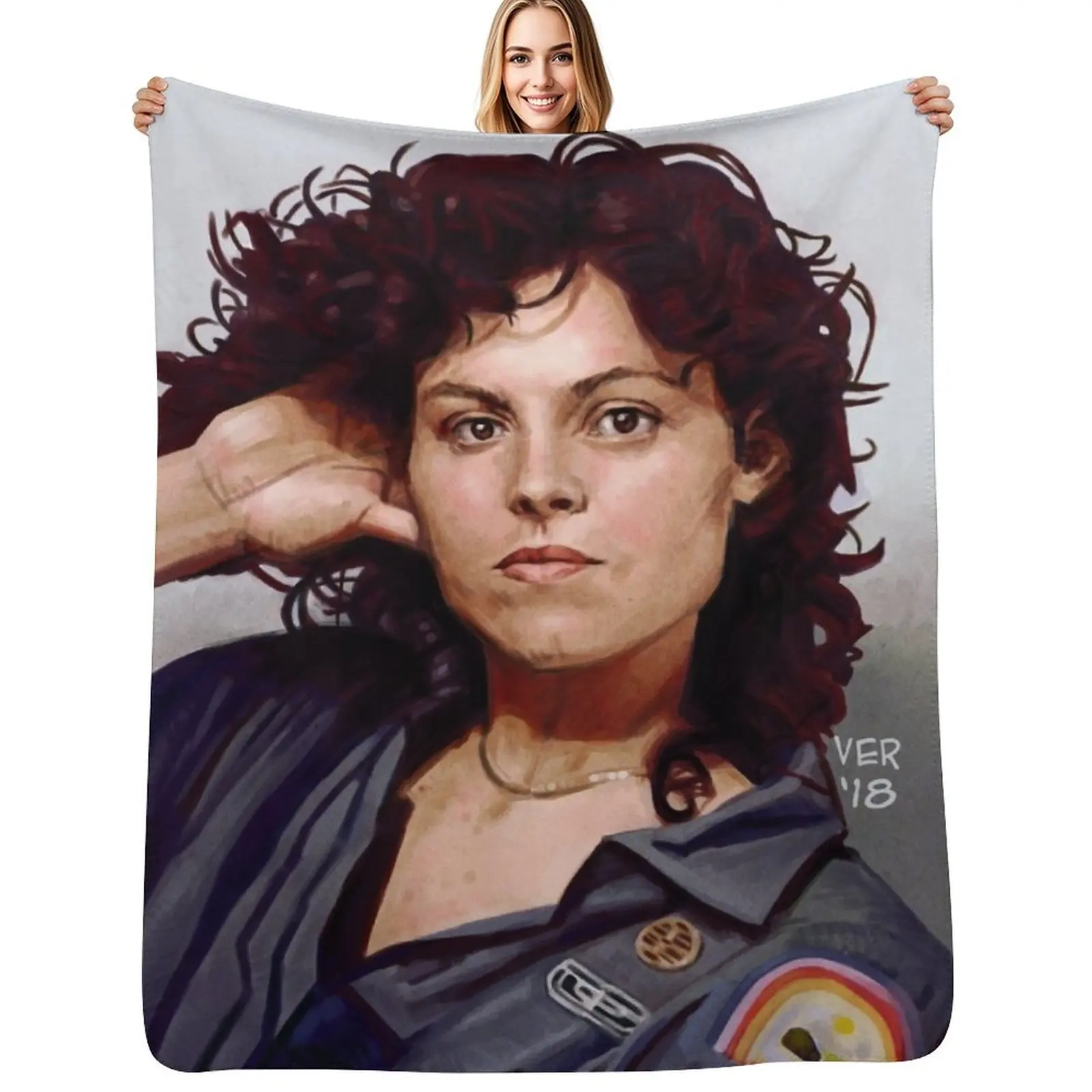 Фото Плед Sigourney Weaver 79, пушистый, ворсистый, большой, дизайнерский, декоративный, для диванов, гигантский плед для дивана. №1