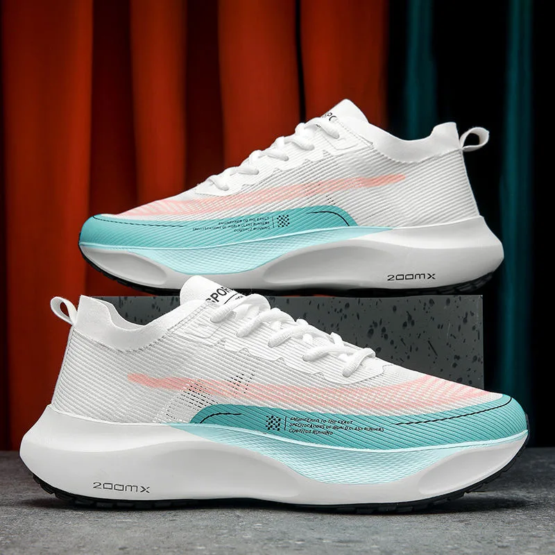 Men sneakers Lightweight Cushioning Outdoor Road Running Shoes Marathon Trail Sport Shoes Elastic Walking Tenis Masculino 39-44