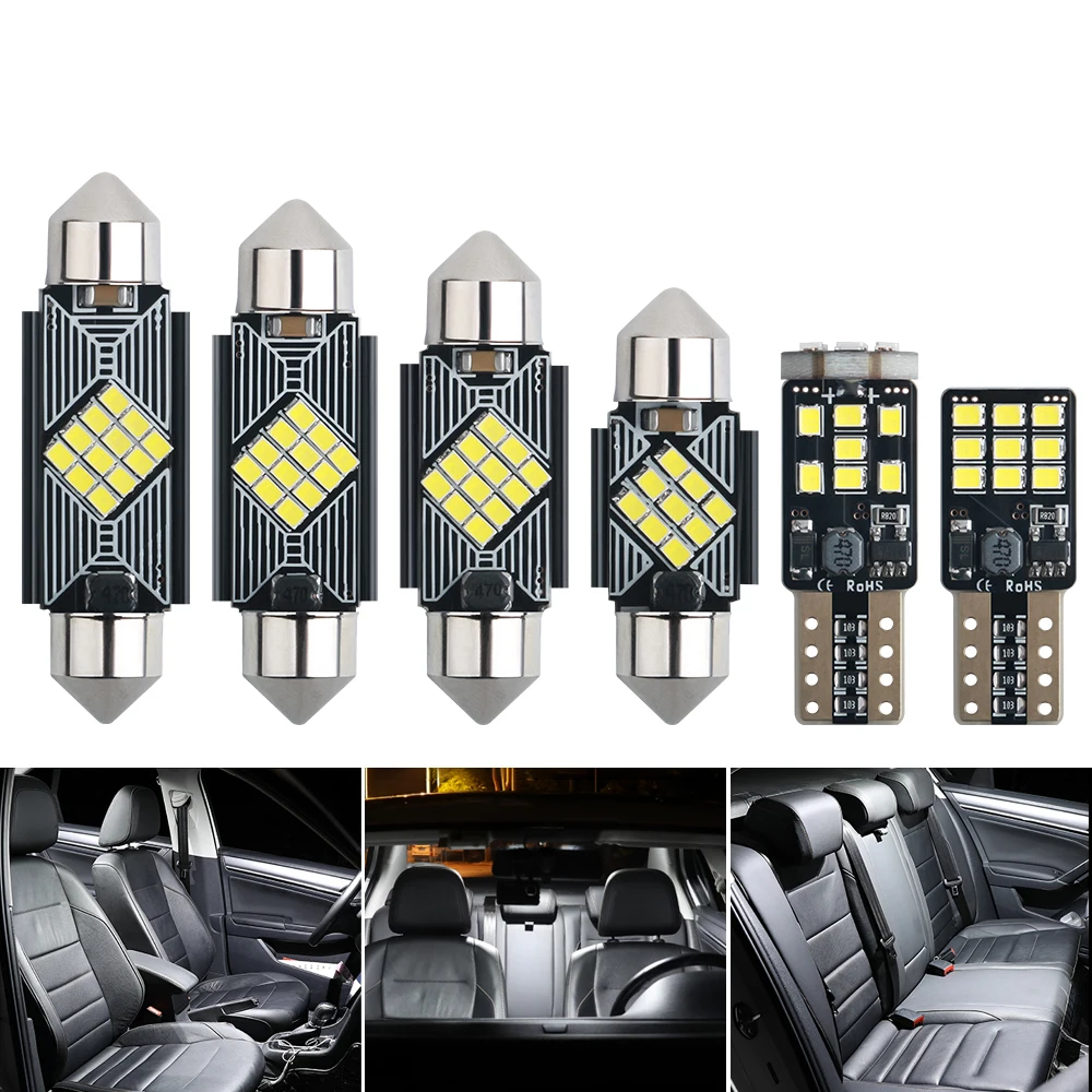 

1X светодиодные лампы Canbus Festoon C5W 2016 12SMD, купольный светильник для салона автомобиля, светильник для Чтения номерного знака, без ошибок, 31 мм, 36 ...
