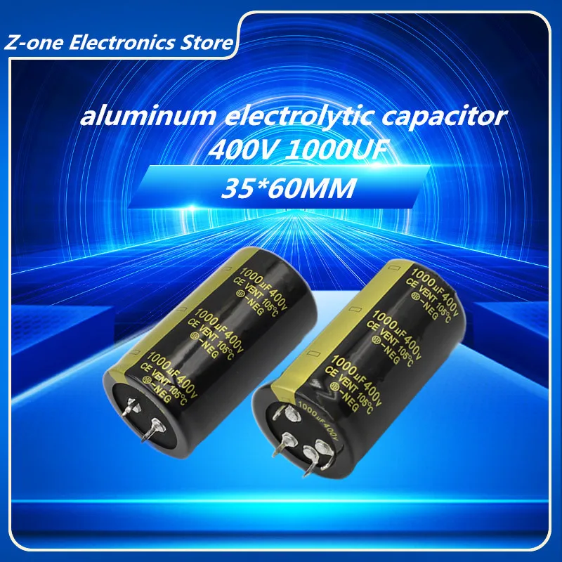 2-5pcs 400V1000UF 35X60mm High quality Aluminum Electrolytic Capacitor High Frequency Low Impedance 450V 1000UF 35X60MM
