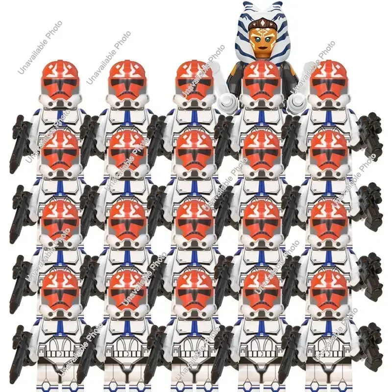 Горячие игрушки 21 шт./компл. скидка Troopers 501st Star Wars клонирующий легион командир