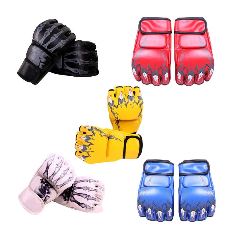 

2022 пара боксерских перчаток на полпальца для мужчин и женщин, боксерские перчатки, перчатки для тренировок, перчатки для боксера