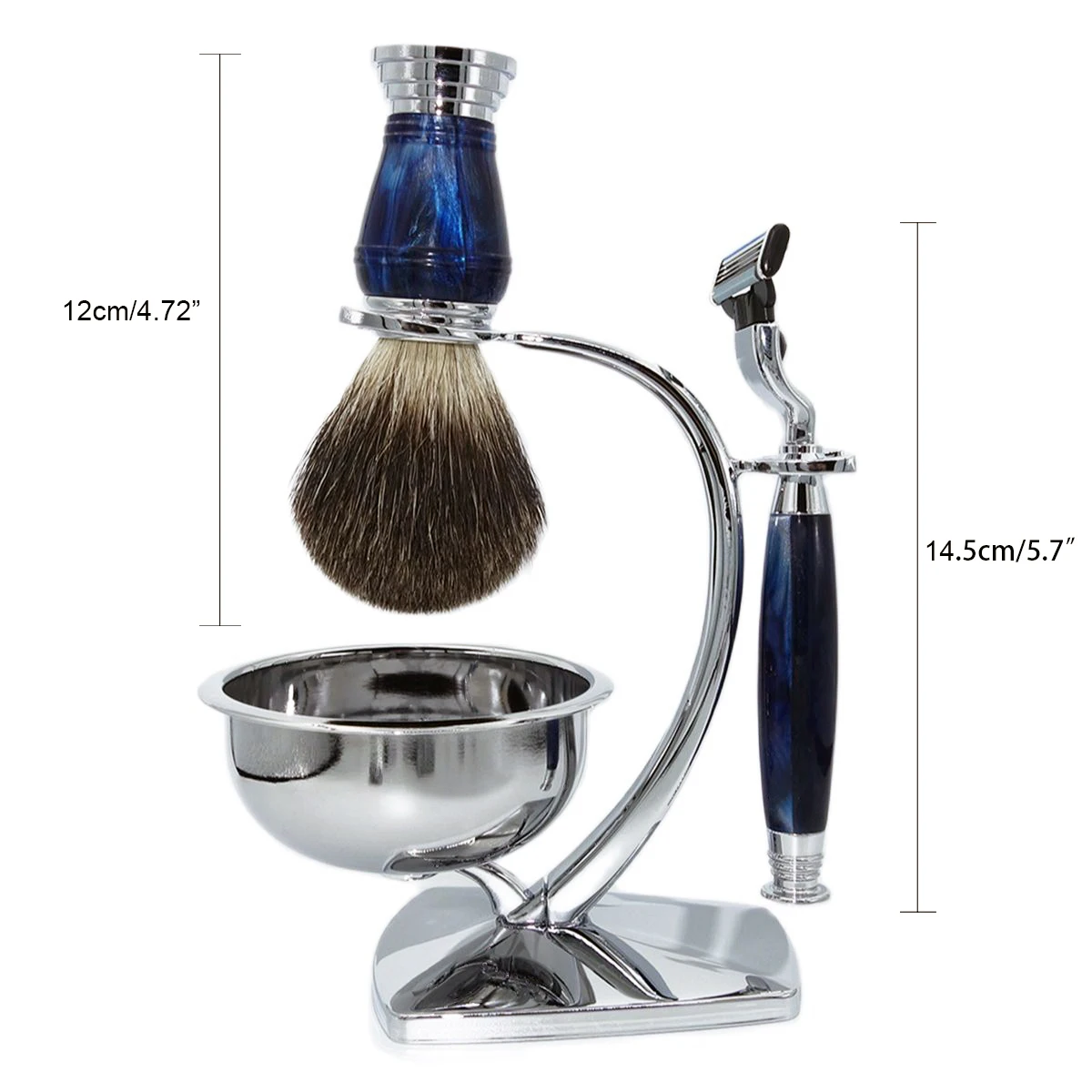 Набор для бритья мужчин Magyfosia Mach 3 безопасная бритва с зеркальной чашей Мужская