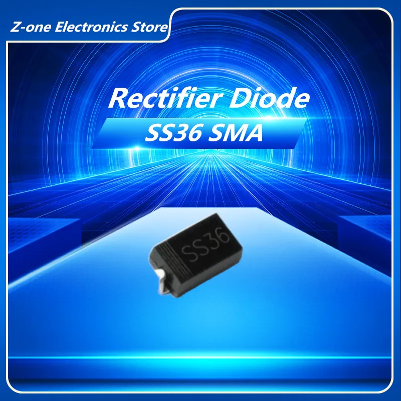 

100 шт. SS36 30 в 60 А SMD SR360 фотоэлектрический Диод SMA SK36