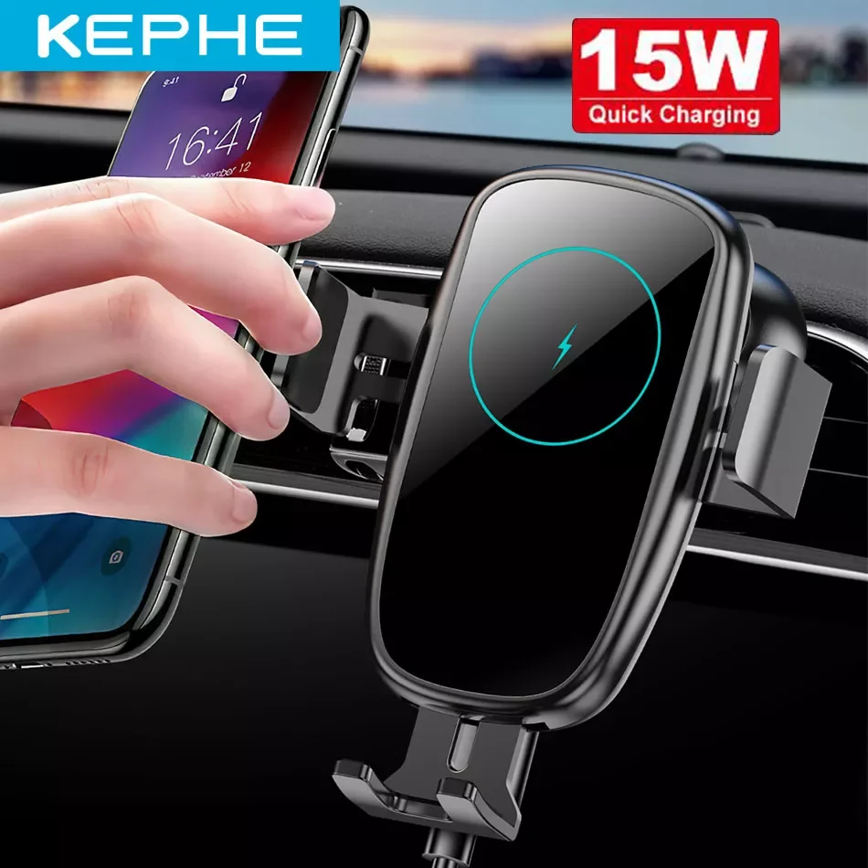 

Car Wireless Induction Charger for iPhone Samsung Auto Wireless Charging Car Charger for iPhone 11 X XR XS Samsung S8 S9 S10