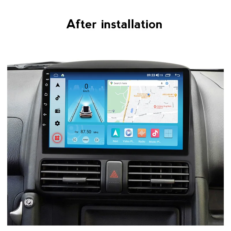 1280*720 Octa Core IPS Автомобильный Gps-навигатор стерео для Honda CRV CR-V 2 2001 - 2006 Android 11 wifi 4G